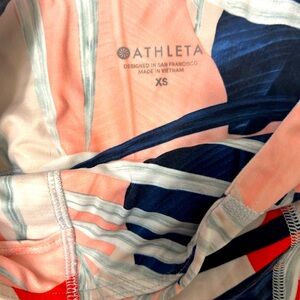 Athleta floral athletic bottoms/ leggings